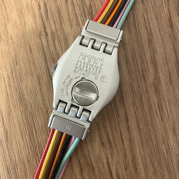 Swatch Multicolour Irony Watch Women’s Leather Strap 2003 - Picture 4 of 4